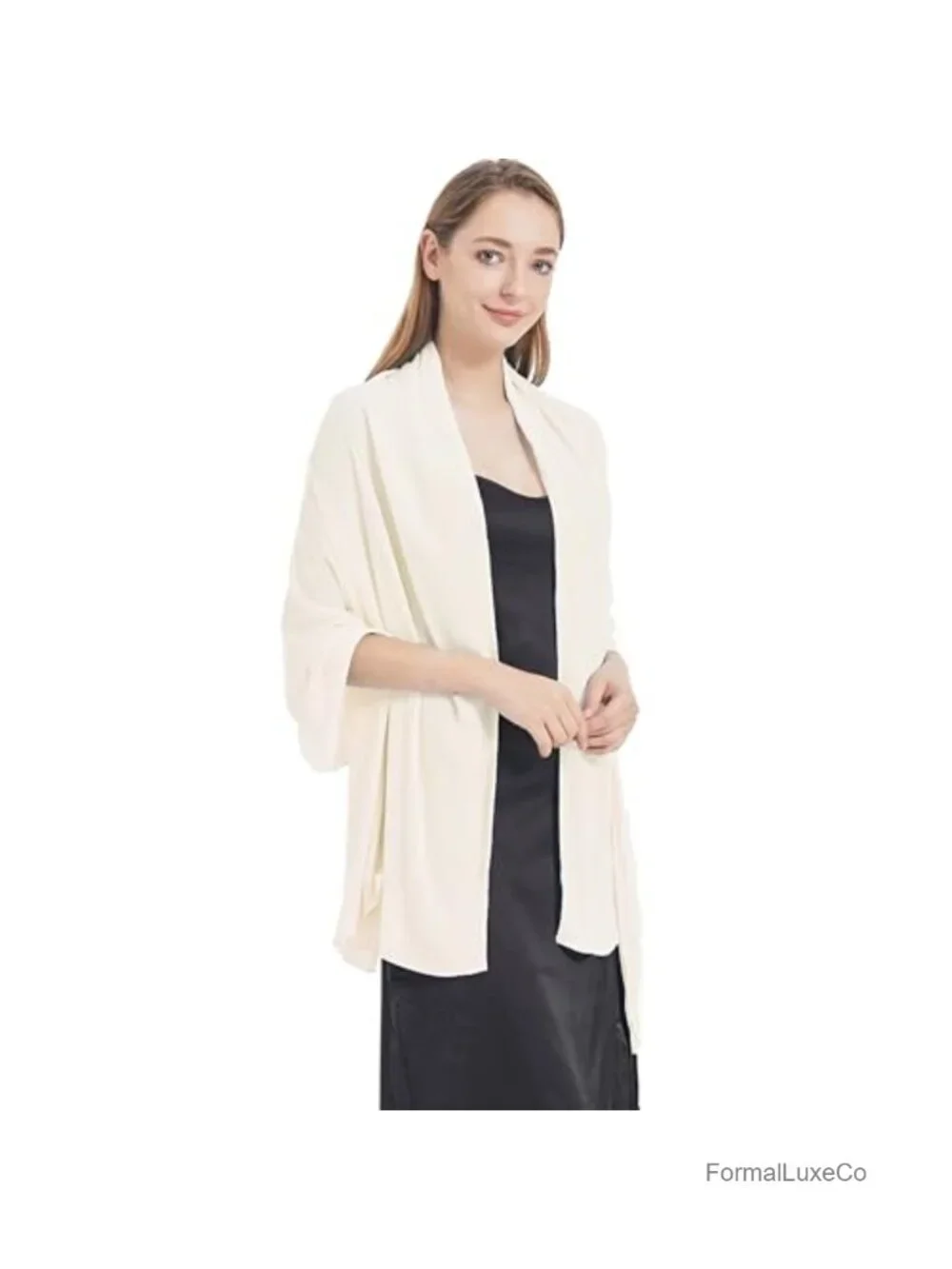 Lightweight Chiffon Shawl Wrap for Evening Dresses Wedding Formal Occasions